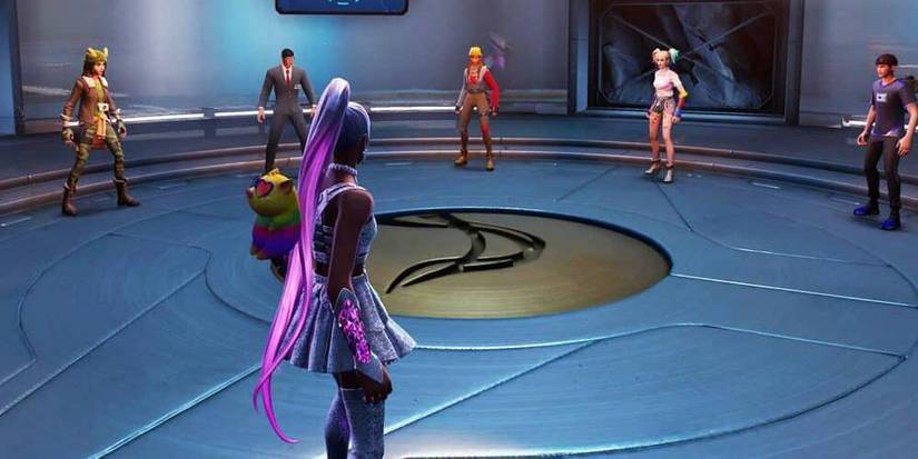 Screenshot of 6 players in circle Fortnite Impostors Report Discussion