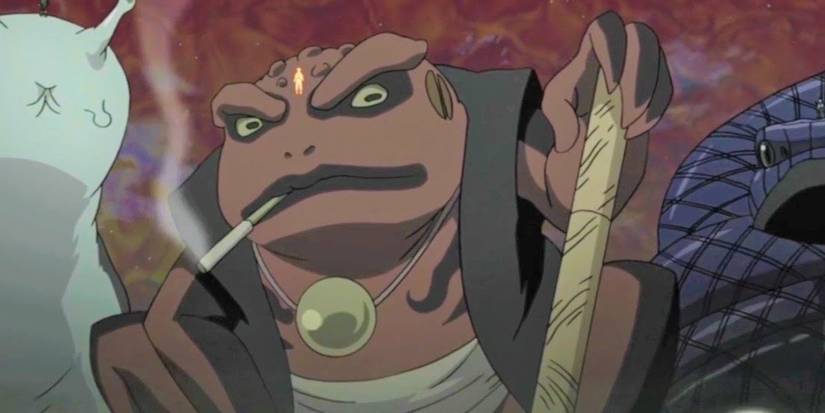 Naruto Gamakichi during the Fourth great Ninja War