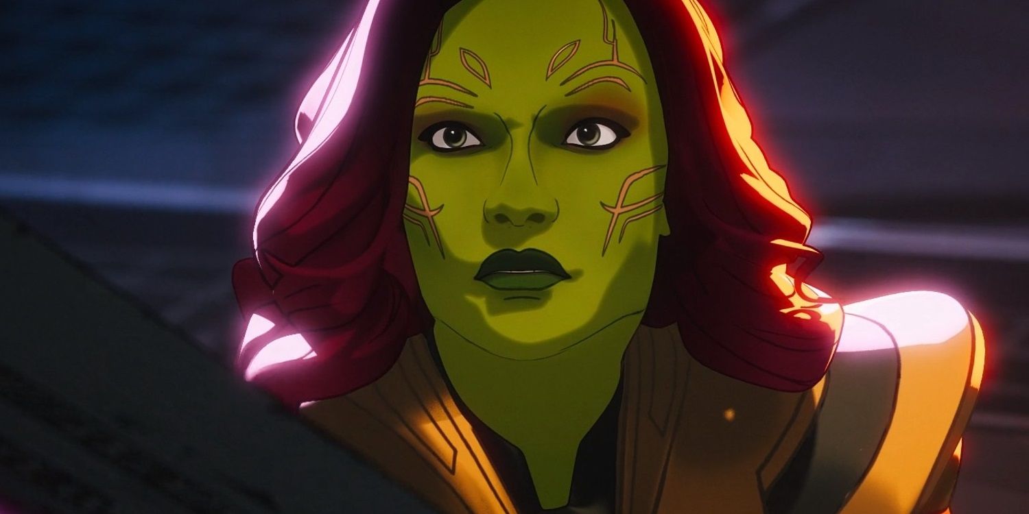 Gamora with Thanos' sword in the What If finale
