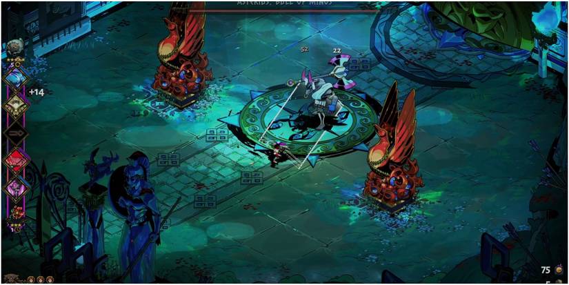 Hades Charging Up A Bull Rush To Get Through Asterius