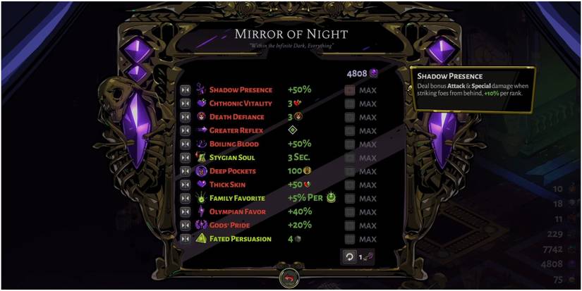 Hades Ideal Mirror Of Night Bonuses For Taking On Theseus And Asterius