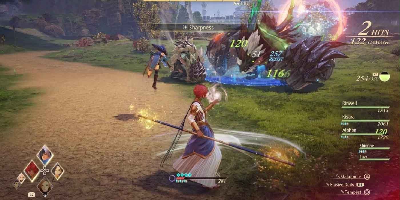 The chaos of battle in Tales of Arise