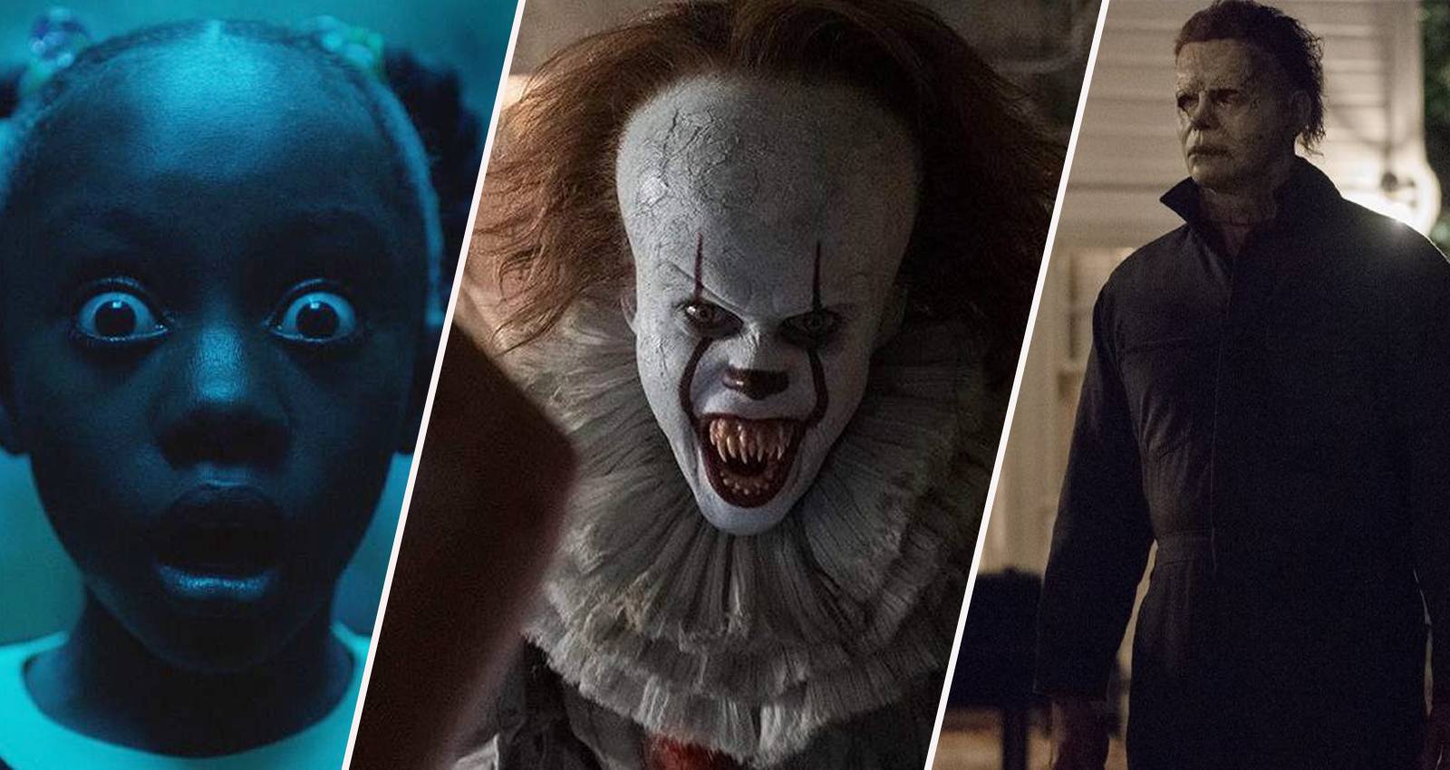 Horror Movie Split Image