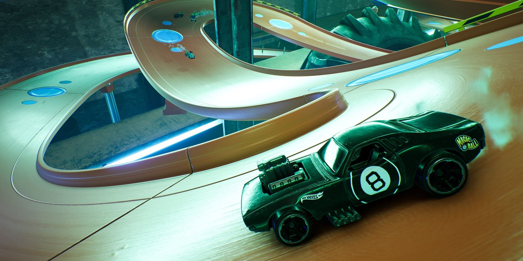 Toy car with 8-ball on it in Hot Wheels Unleashed