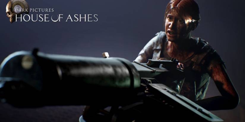 House Of Ashes Rachel Using Machine Gun
