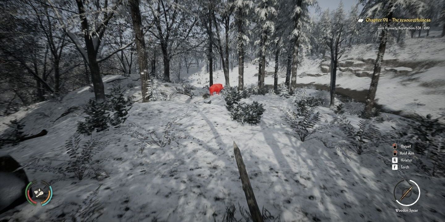 Hunting with Wooden Spear From Medieval Dynasty