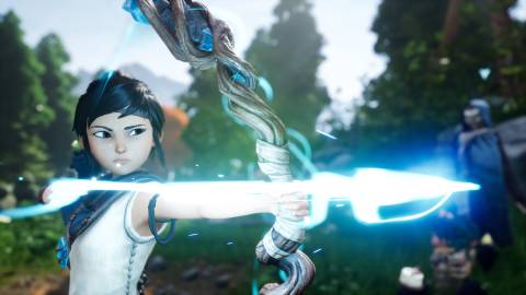 Kena with a magic bow