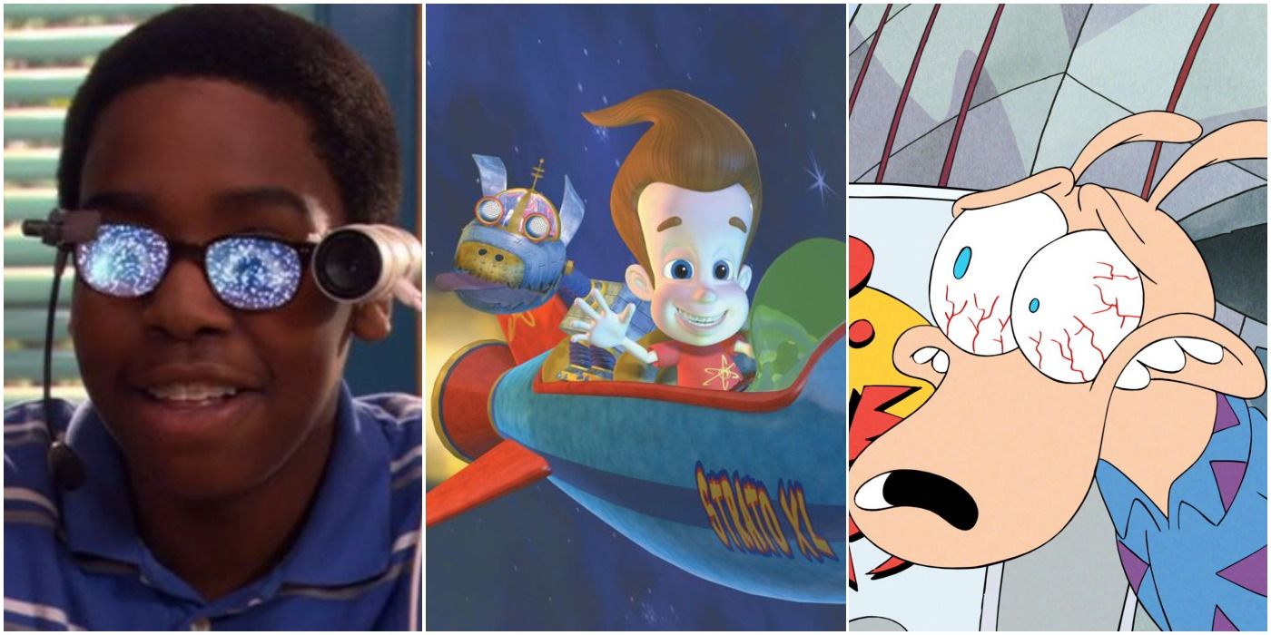 Jimmy Neutron, Rocko, and Cookie from Nickelodeon shows