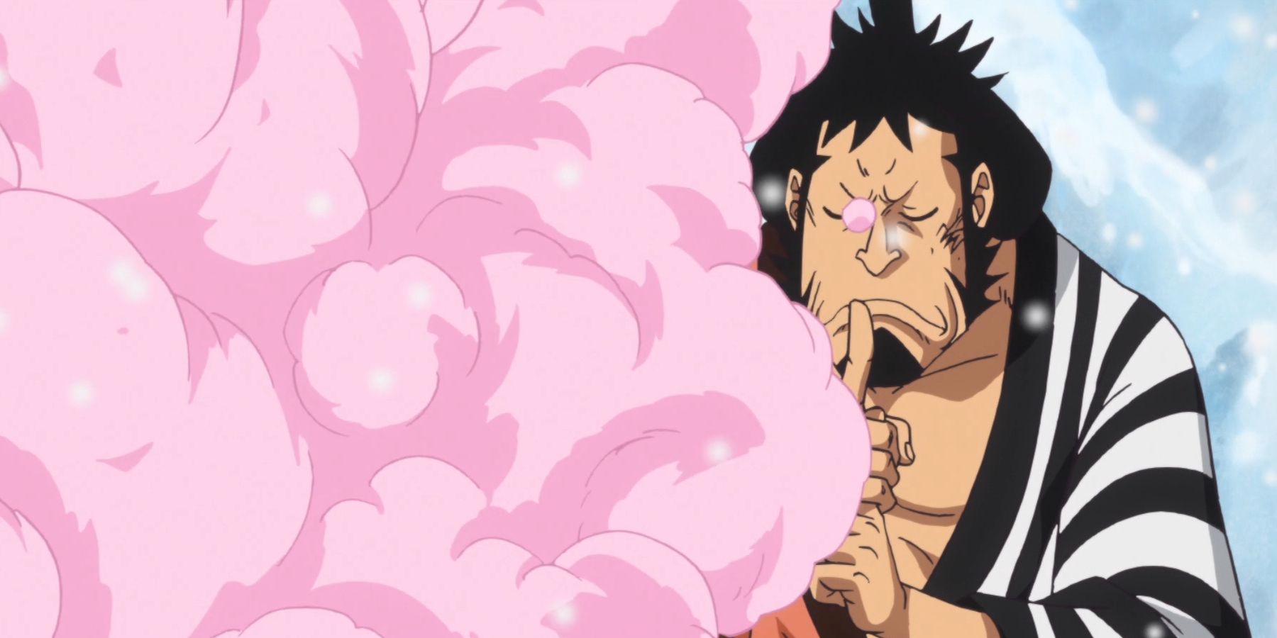One Piece Kin'emon usando su poder de la fruta del diablo