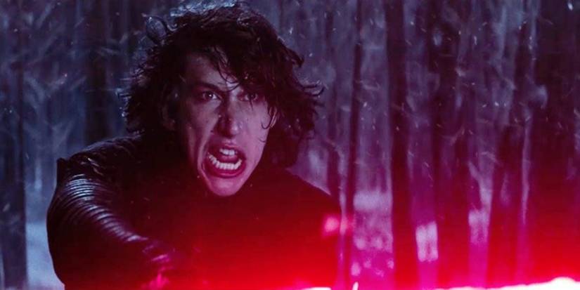Kylo Ren angry Adam Driver Star Wars Disney