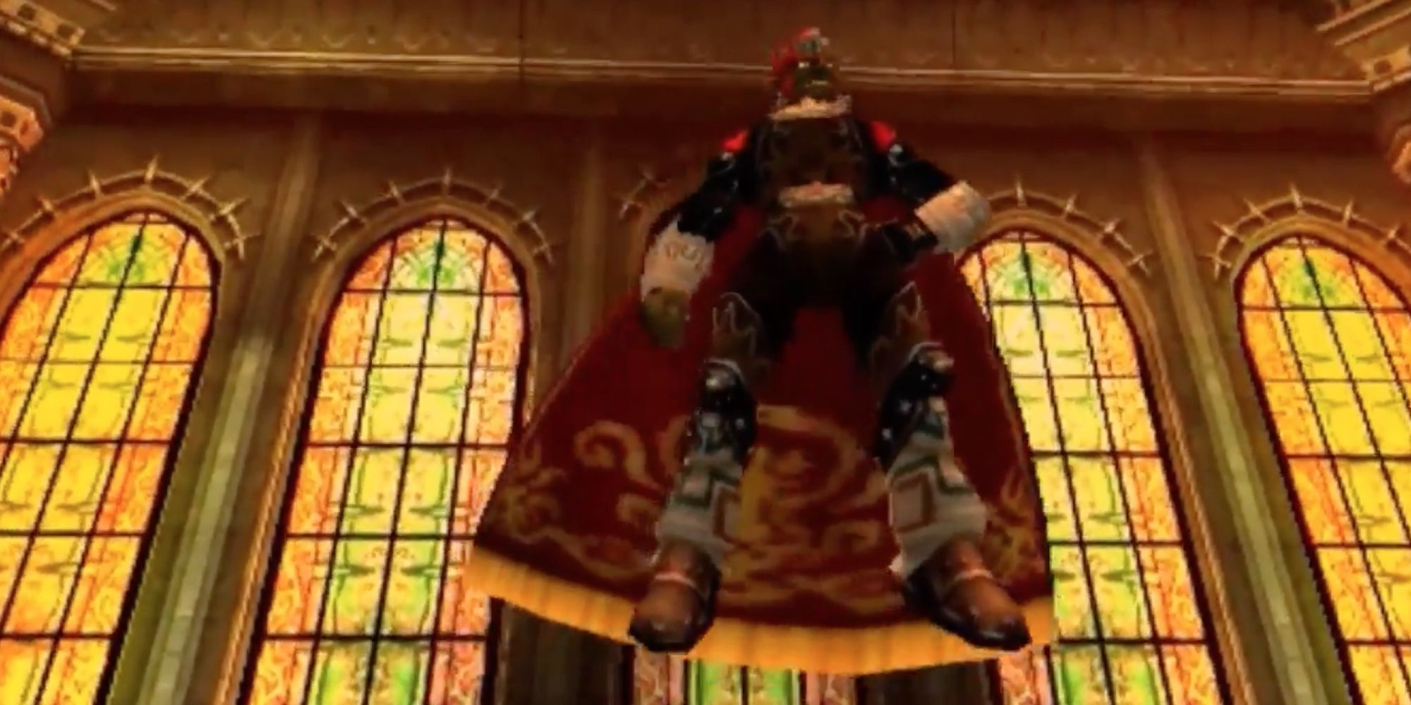 Legend of Zelda - Ocarina of Time - Ganondorf flying high