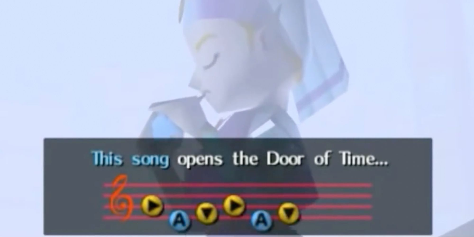 Legend of Zelda - Ocarina of Time - Zelda playing Song of Time