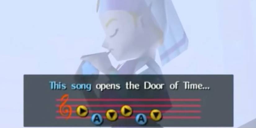 Legend of Zelda - Ocarina of Time - Zelda playing Song of Time