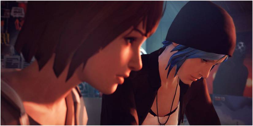 Life is Strange Max and Chloe conversing in Chloe's room