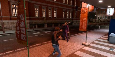 Fighting enemies in Lost Judgment