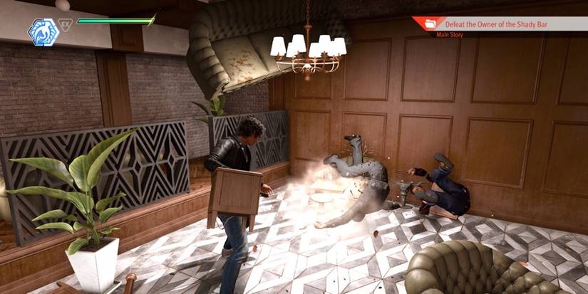 Fighting enemies in Lost Judgment