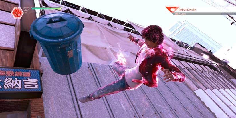 Fighting enemies in Lost Judgment