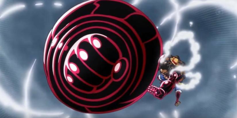 Luffy using King Kong Gun