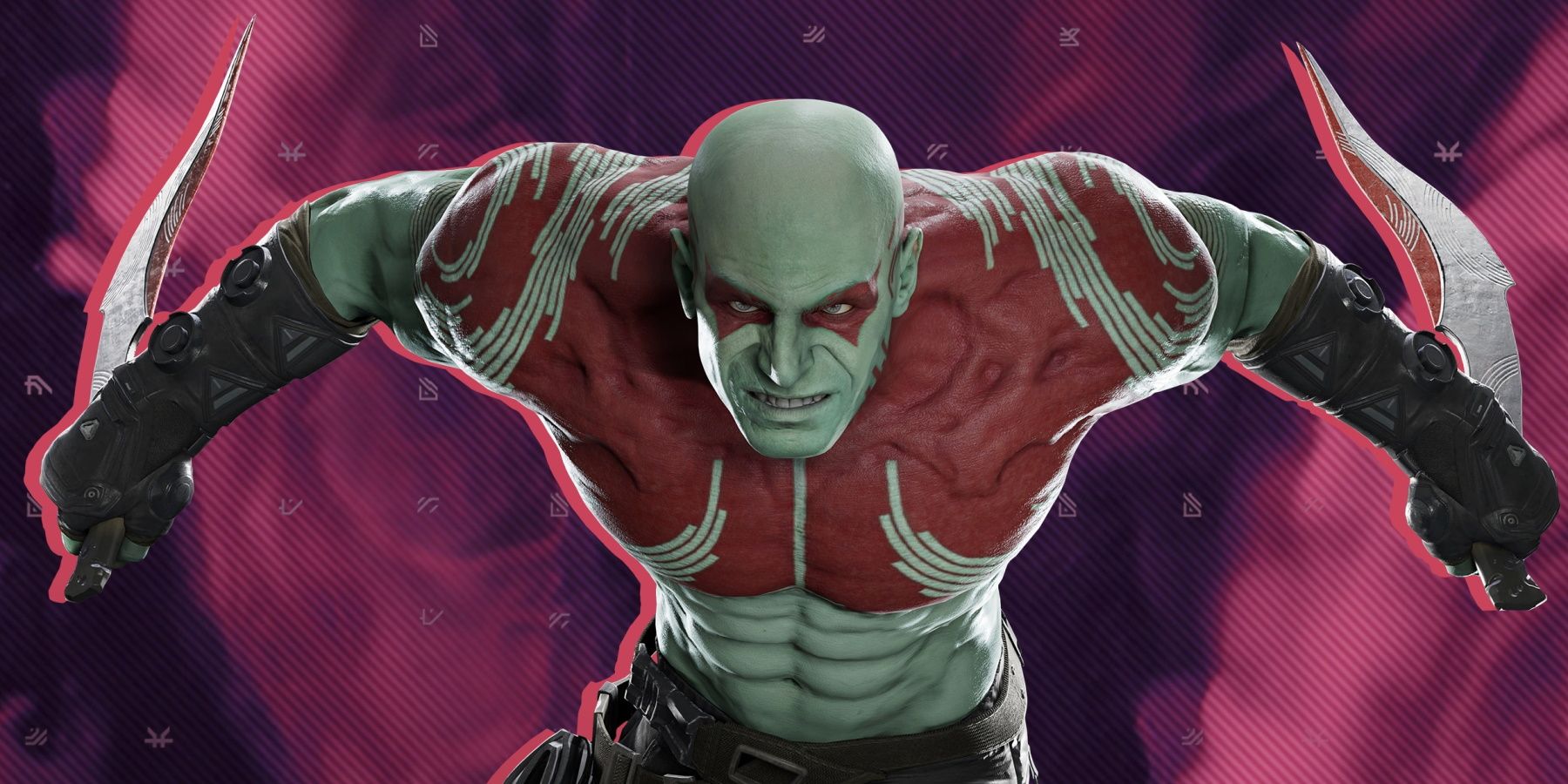 Marvel's Guardians of the Galaxy Drax in combat promotional art