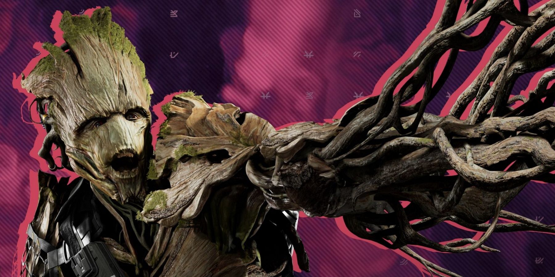 Marvel's Guardians of the Galaxy Groot in combat promotional picture
