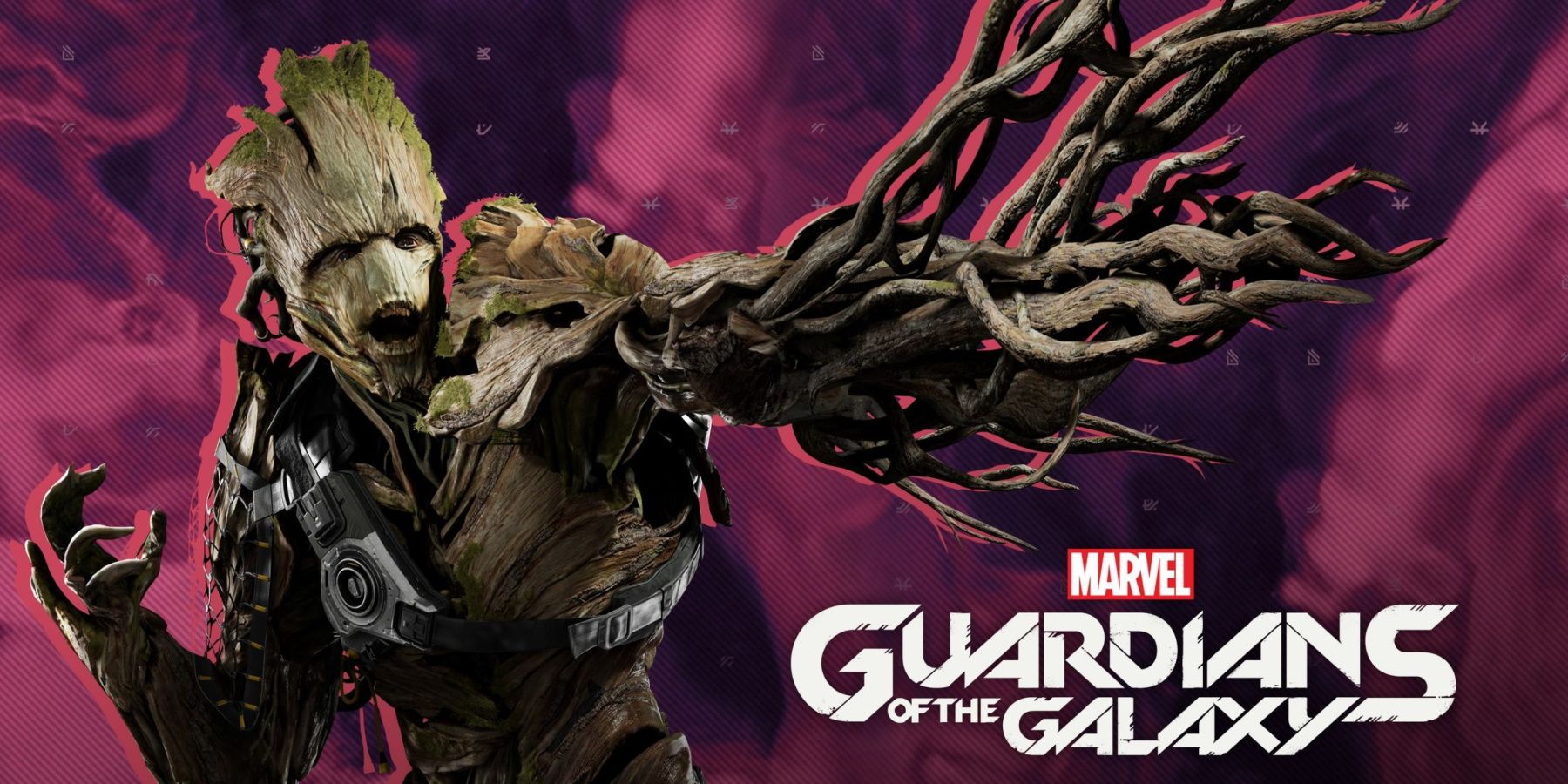 Marvel's Guardians of the Galaxy groot attacking promotional art