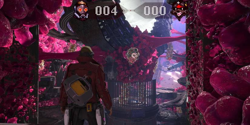 peter quill star-lord and rocket on quarantine zone in chapter 1 of Marvel's Guardians of the Galaxy