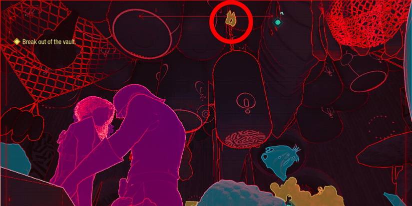 Marvel’s Guardians of The Galaxy star-lord peter quill in visor scan mode