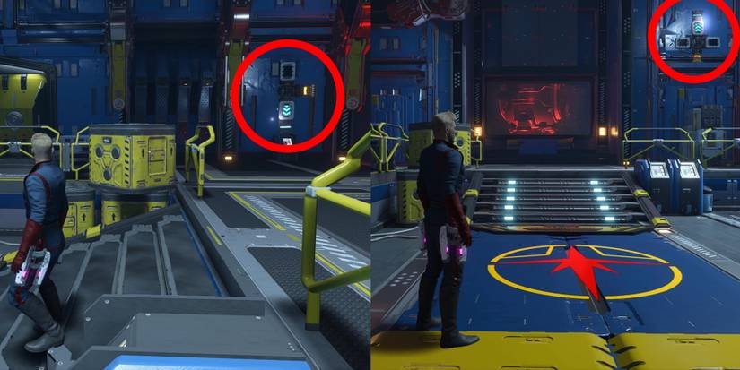 Marvel’s Guardians of the Galaxy hala's hope chapter 7 circuits to reinvert power cell for elevator