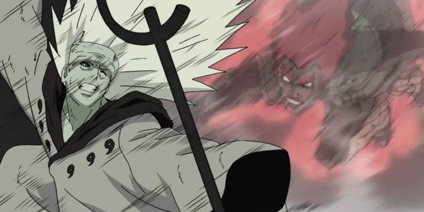 Naruto Might Guy vs Madara