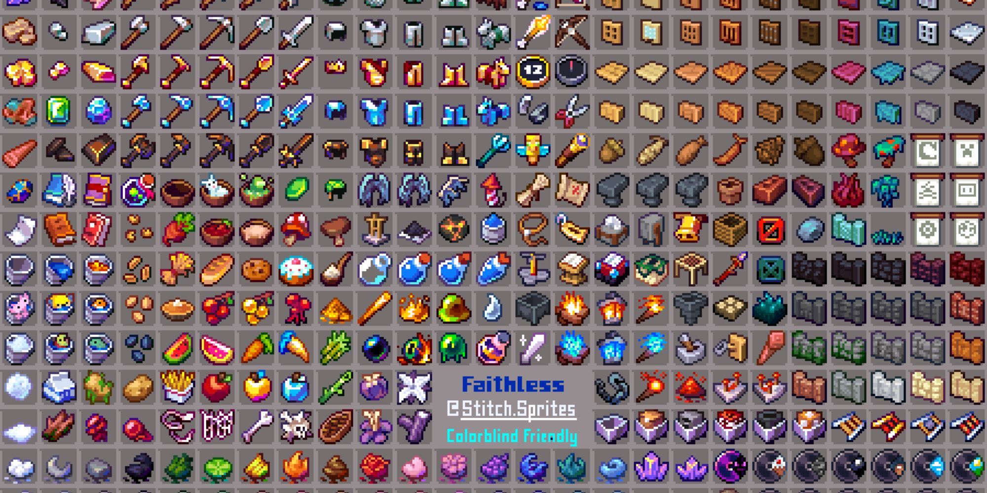 Minecraft Faithless Items