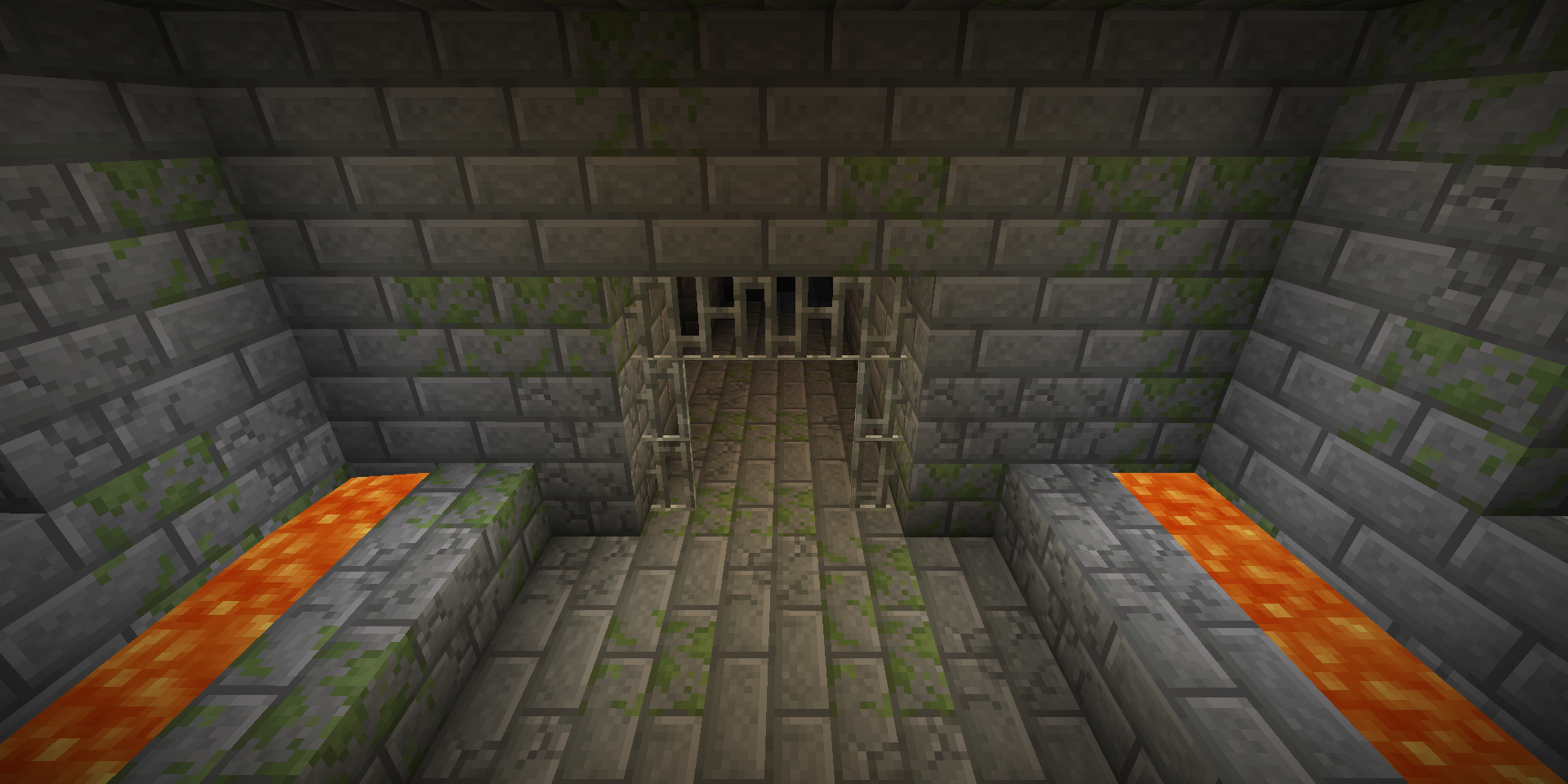 Stone Bricks in a stronghold in Minecraft