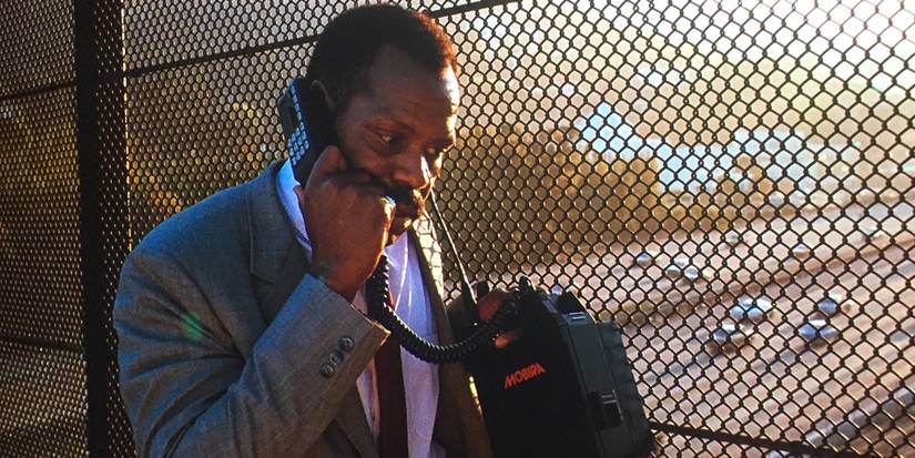 Murtaugh speaking on the phone in Lethal Weapon