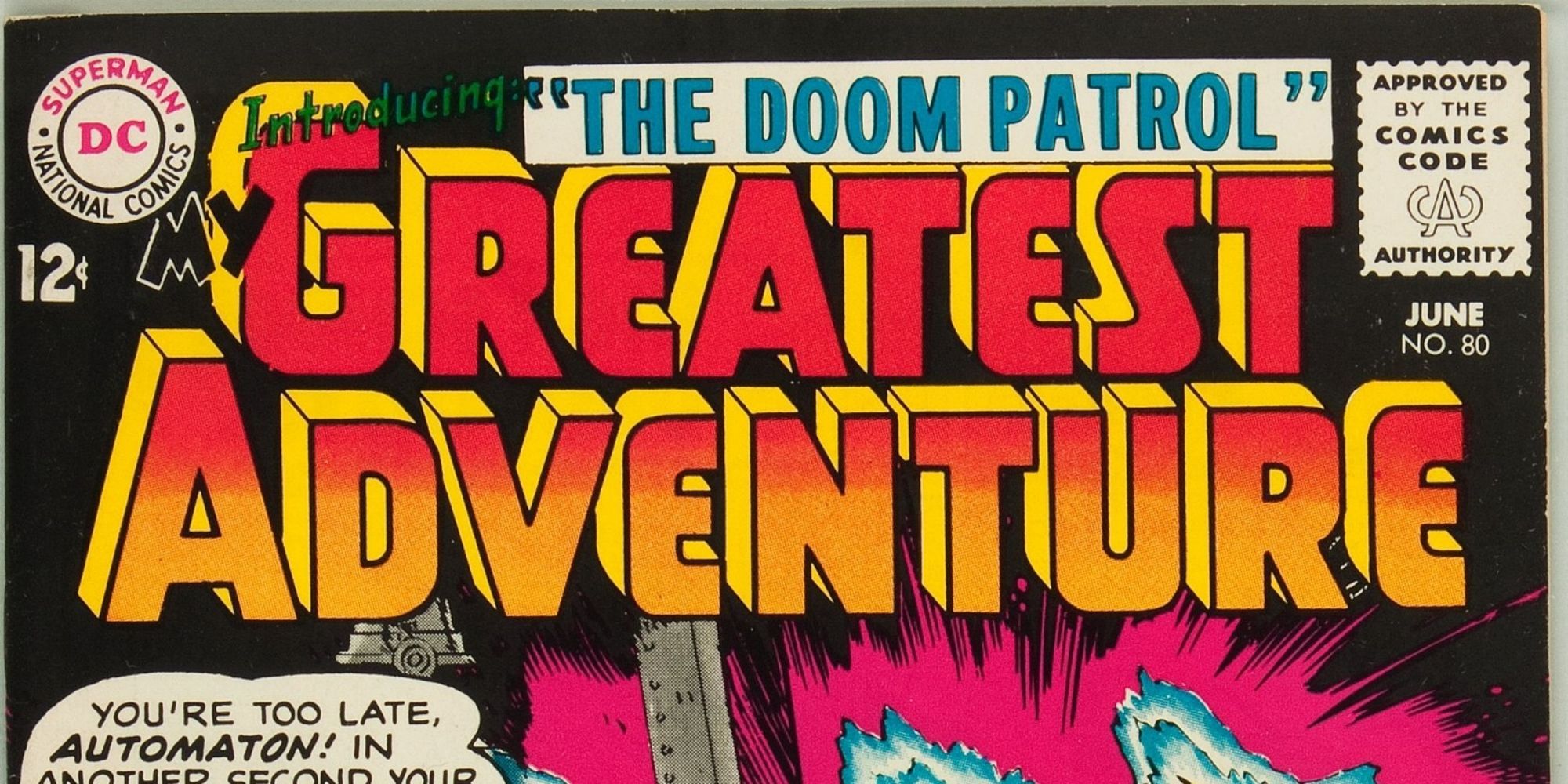 Cover of "My Greatest Adventure #80" featuring Doom Patrol