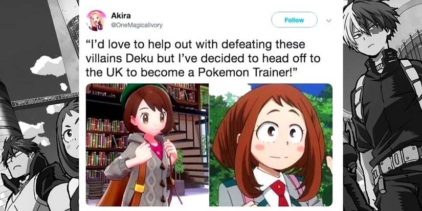 My Hero Academia Pokemon Trainer Ochako Meme cropped edit