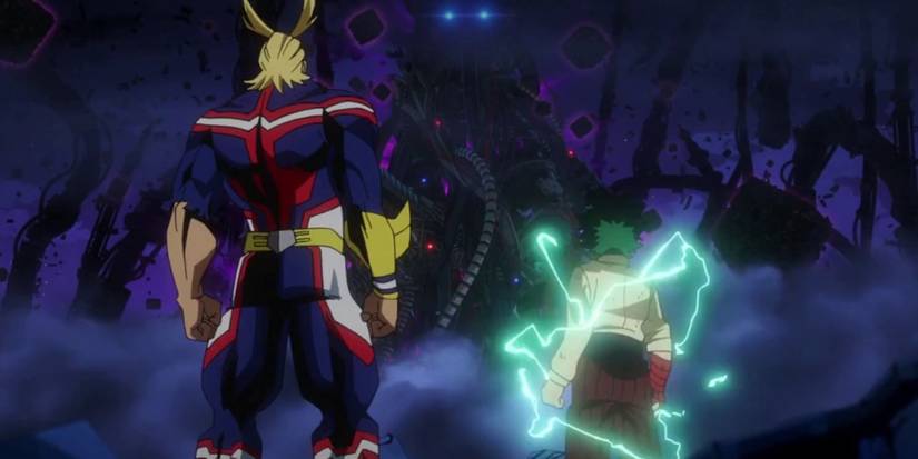 My Hero Academia Deku and All Might Detroit Smash