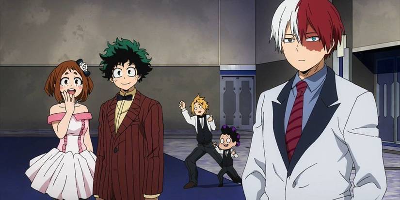 My Hero Academia Two Heroes Class 1A in formal wear