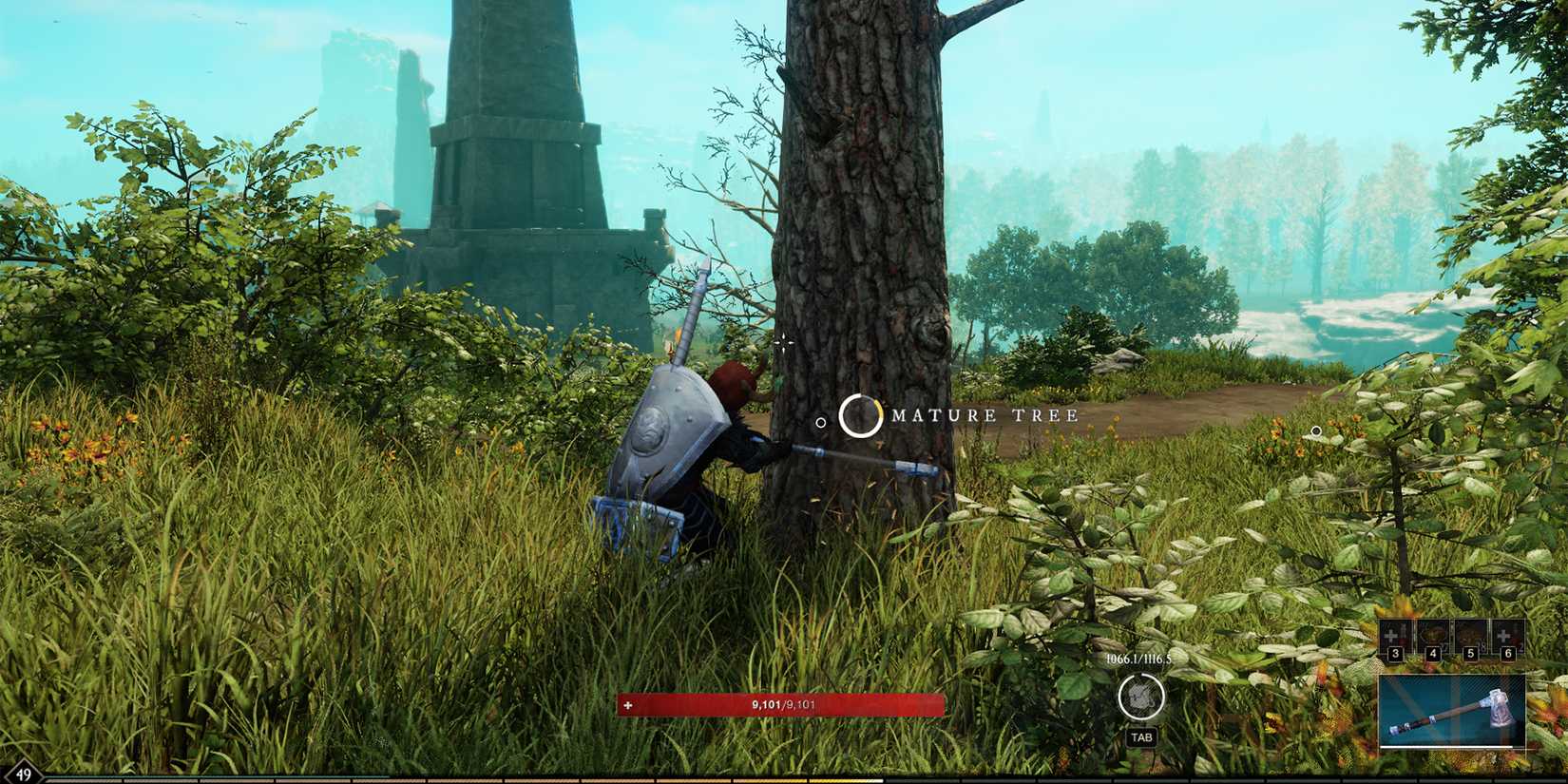 New World Chopping Down Tree