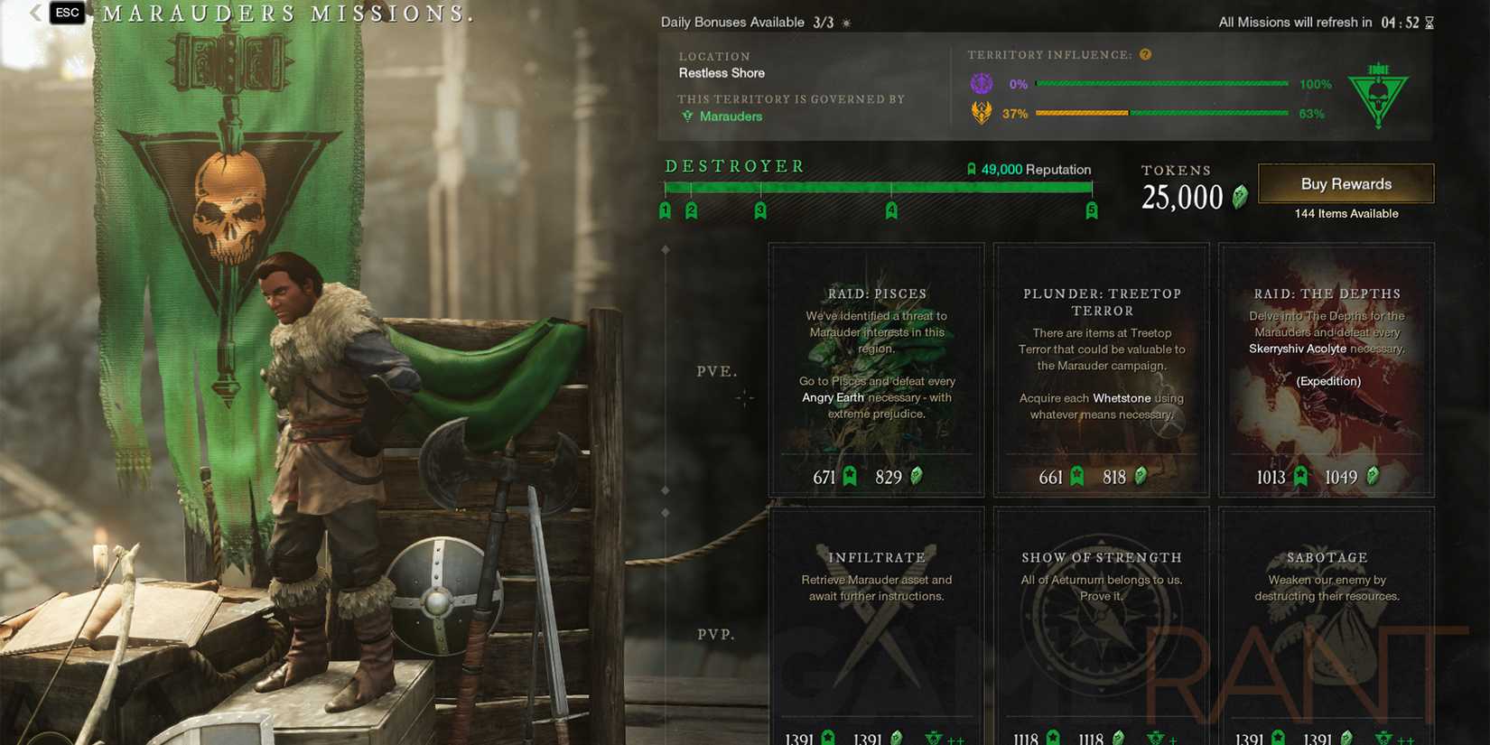 New World Faction Quests