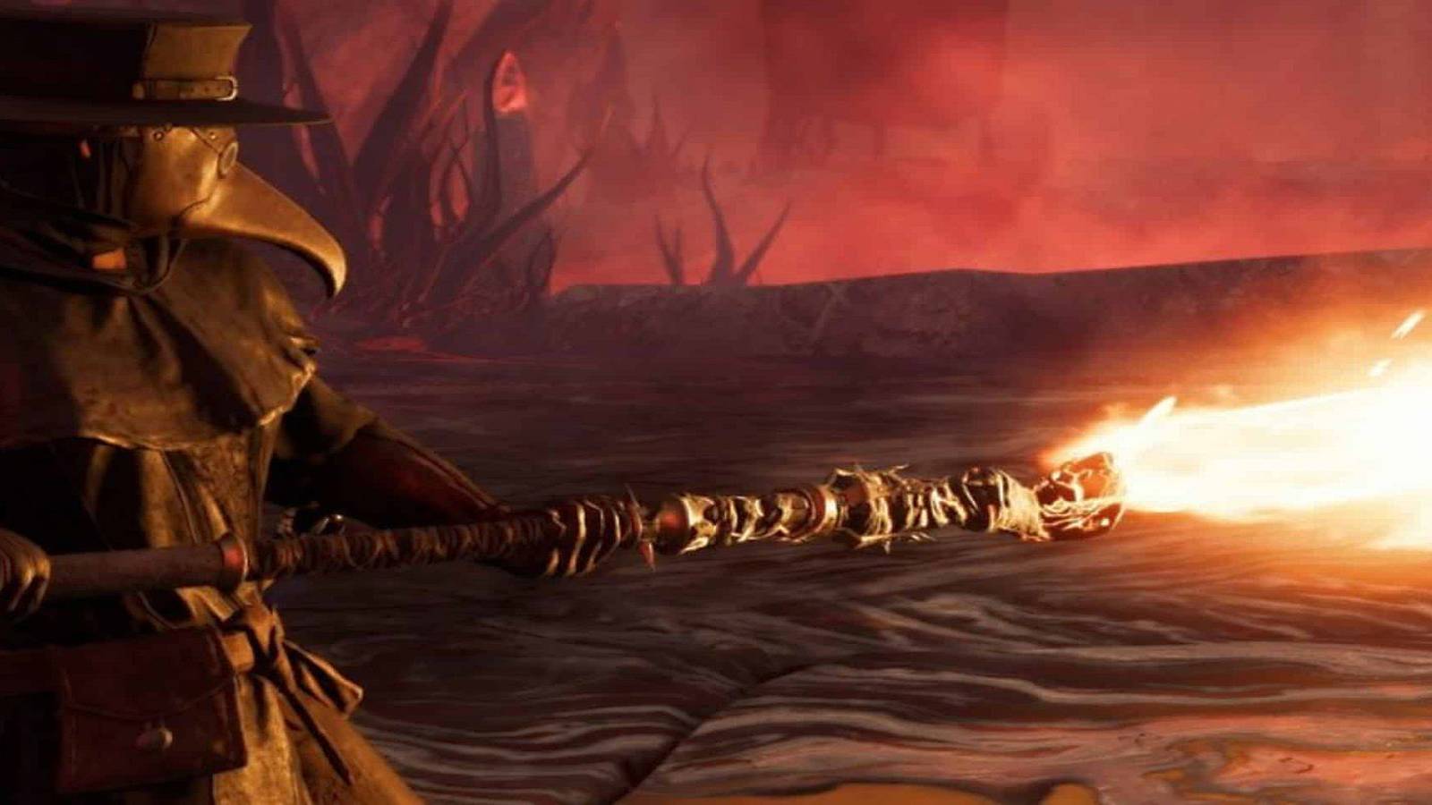 New World Fire Staff