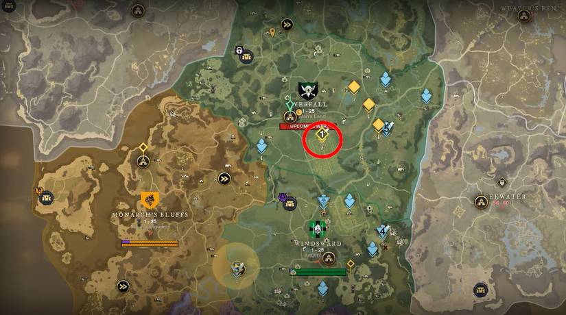 New World Shattered Obelisk Location