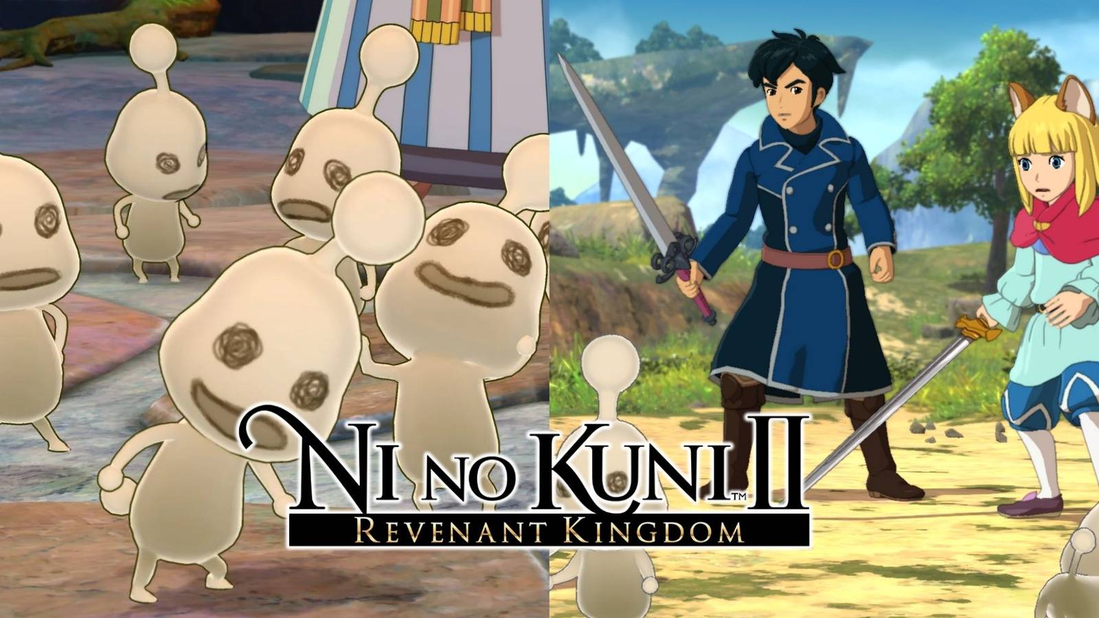 left: higgledies; right: Ni No Kuni 2 party members
