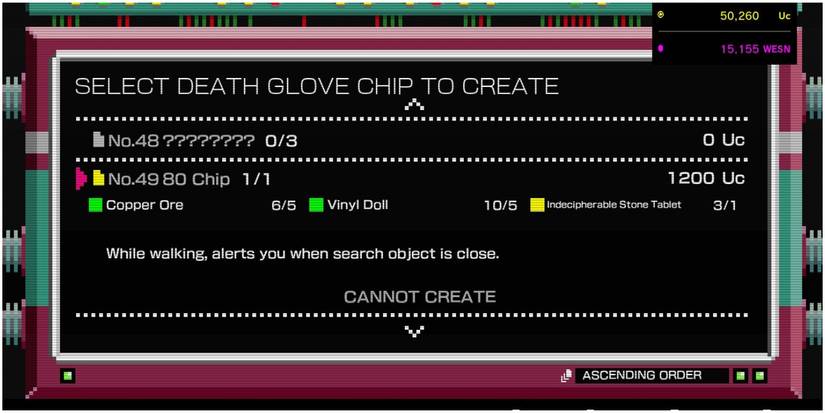 No More Heroes 3 Description of the 80 Chip's effect and requirements