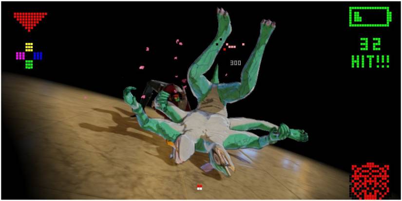 No More Heroes 3 Travis landing a suplex on an alien