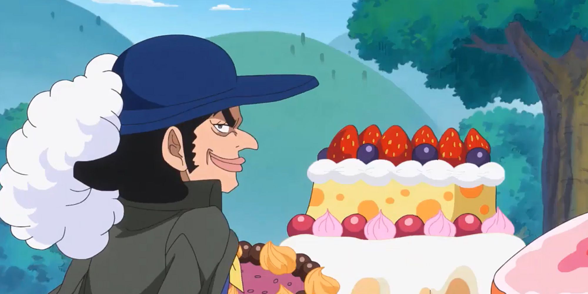 One Piece - Streusen Trying To Impress A Young Linlin With Food Made From The Kuku Kuku No Mi