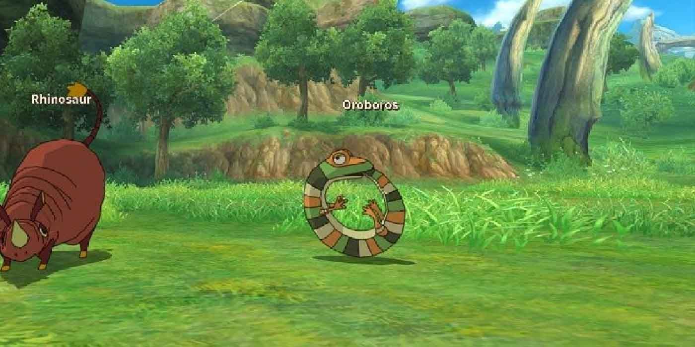 Encountering an Oroboros in the wild in Ni No Kuni