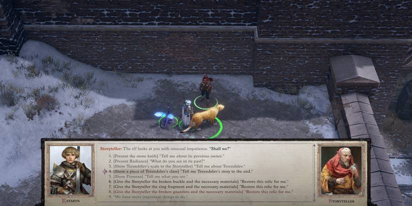 Pathfinder-Wrath-of-the-Righteous The-Dragon-Hunt Storyteller dialogue