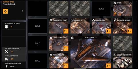 Phoenix point base building options