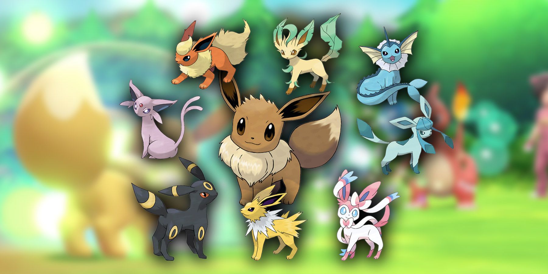 Pokémon-Typen, die noch Eevee Evolution benötigen