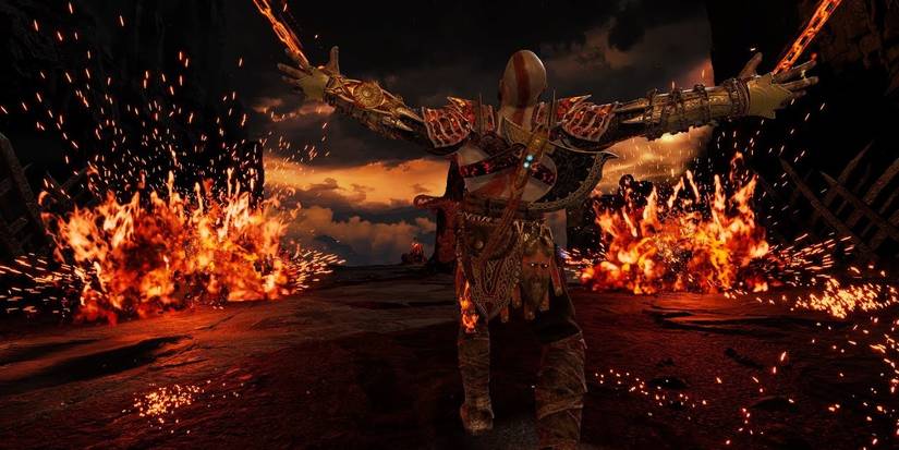 Prometheus Flame Runic Attack in God of War