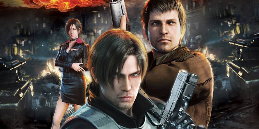 Resident Evil Damnation Leon and Ada splash